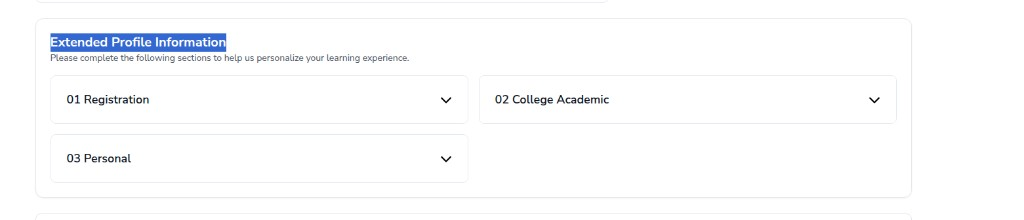 Complete your profile details