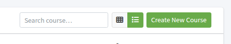 Search course, Grid view, List view