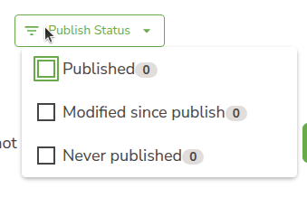 Publish Status