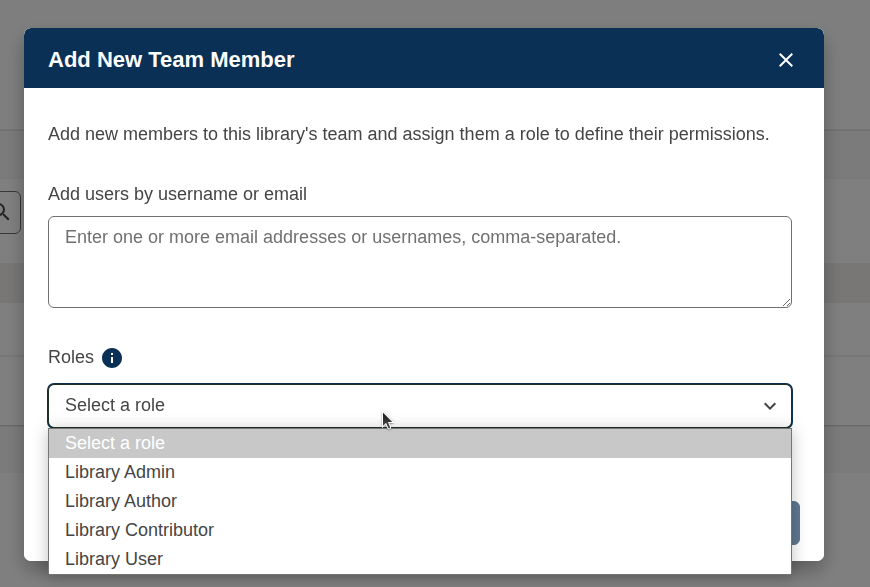 Select a role