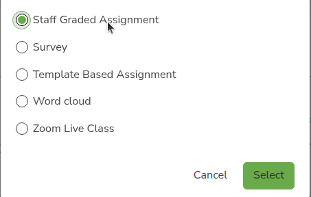 Staff Graded Assignment