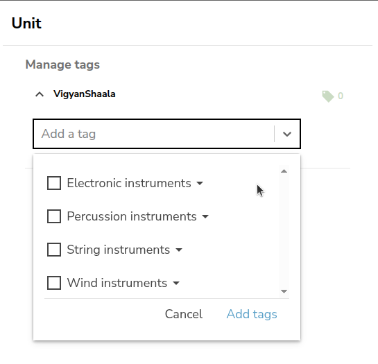 Add a tag