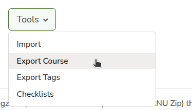Export Course