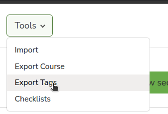Export Tags