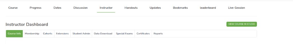 Instructor Dashboard
