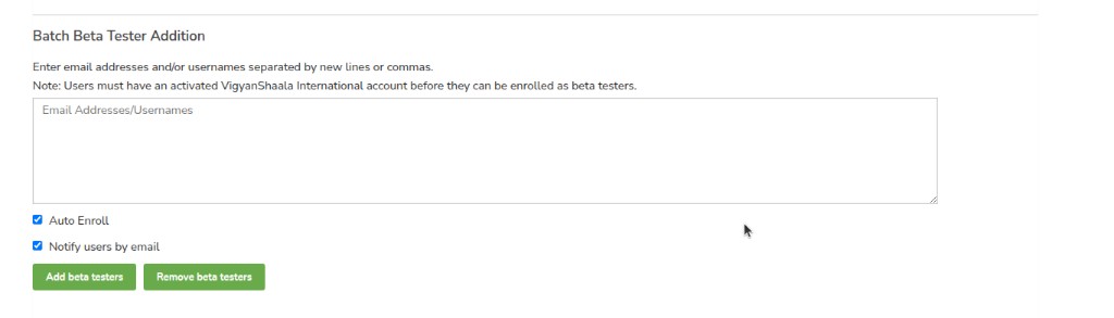 Batch Beta Tester Addition