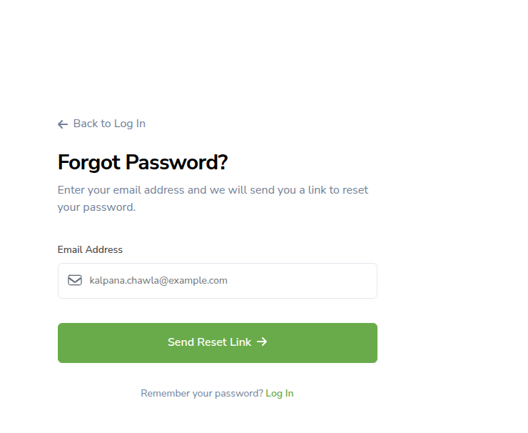 Forgot Password