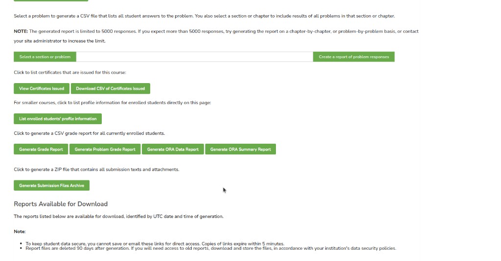 Reports Available for Download
