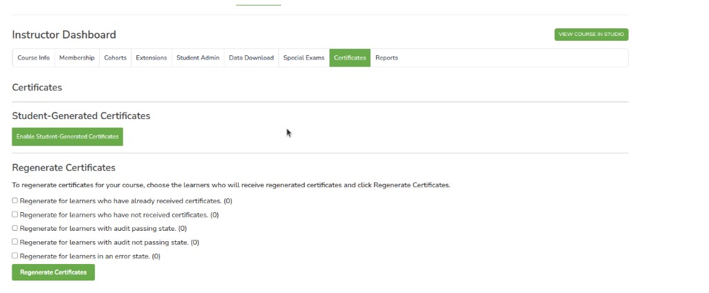 Certificates