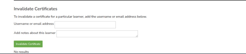 Invalidate Certificates