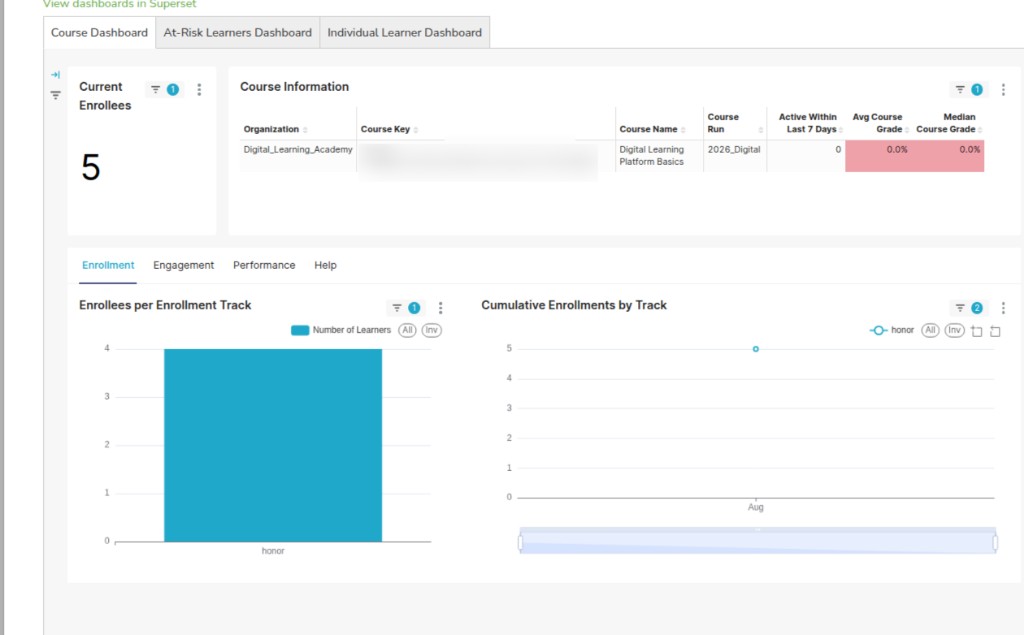 Course Dashboard