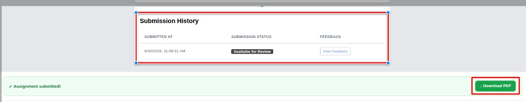 Submission History