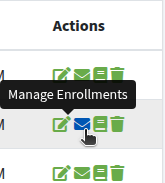 Manage Enrollments