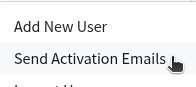 Send Activation Emails