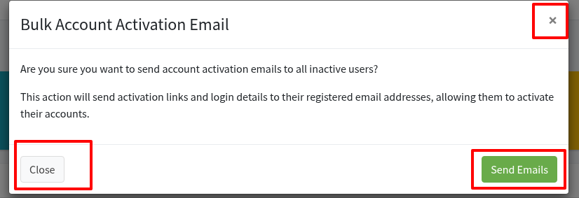 Bulk Account Activation Email