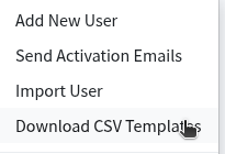 Download CSV Templates