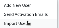 Import User