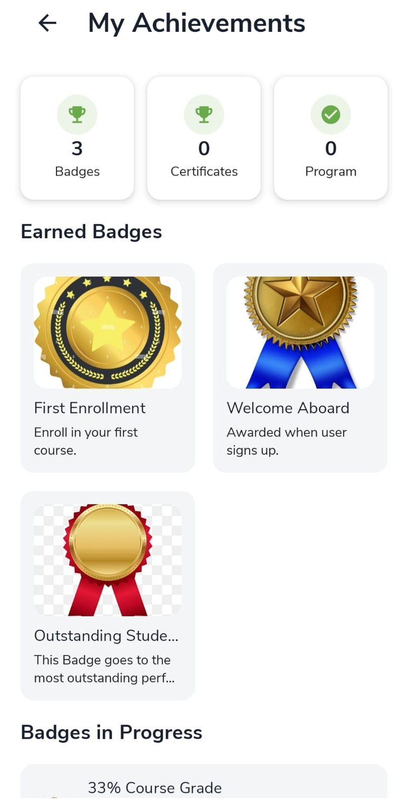 My Achievements