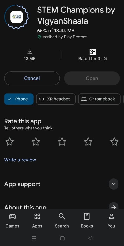 App installing on Play Store